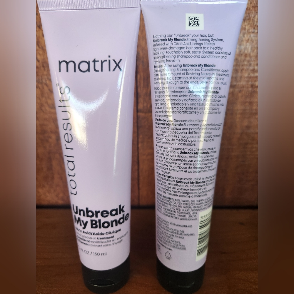 $12 Matrix Total Results Unbreak My Blonde Reviving Leave In 5.1oz
